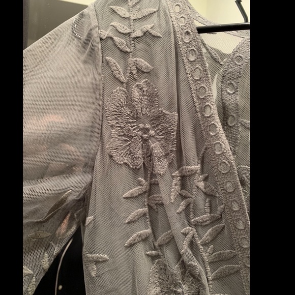 Emb Mesh Romper - Picture 5 of 6